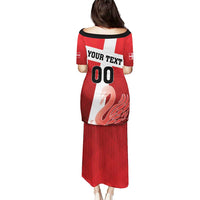 Custom Denmark Football Puletasi Mute Swan - Wonder Print Shop