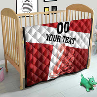 Custom Denmark Football Quilt Mute Swan - Wonder Print Shop