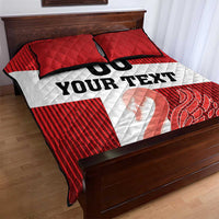 Custom Denmark Football Quilt Bed Set Mute Swan - Wonder Print Shop