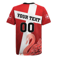 Custom Denmark Football Rugby Jersey Mute Swan - Wonder Print Shop