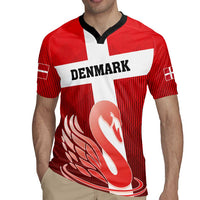 Custom Denmark Football Rugby Jersey Mute Swan - Wonder Print Shop