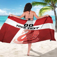 Custom Denmark Football Sarong Mute Swan - Wonder Print Shop