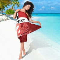 Custom Denmark Football Sarong Mute Swan - Wonder Print Shop