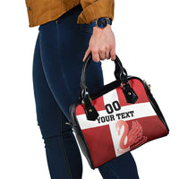 Custom Denmark Football Shoulder Handbag Mute Swan