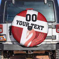 Custom Denmark Football Spare Tire Cover Mute Swan - Wonder Print Shop