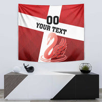 Custom Denmark Football Tapestry Mute Swan - Wonder Print Shop