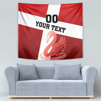 Custom Denmark Football Tapestry Mute Swan - Wonder Print Shop
