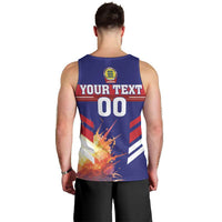 Custom Denmark Football Men Tank Top Come On Danish Dynamite - Wonder Print Shop