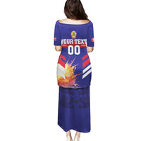 Custom Denmark Football Puletasi Come On Danish Dynamite - Wonder Print Shop