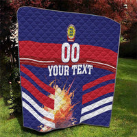 Custom Denmark Football Quilt Come On Danish Dynamite - Wonder Print Shop