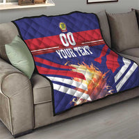 Custom Denmark Football Quilt Come On Danish Dynamite - Wonder Print Shop