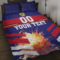 Custom Denmark Football Quilt Bed Set Come On Danish Dynamite - Wonder Print Shop