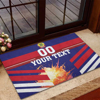 Custom Denmark Football Rubber Doormat Come On Danish Dynamite - Wonder Print Shop
