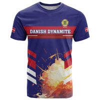 Custom Denmark Football T Shirt Come On Danish Dynamite - Wonder Print Shop