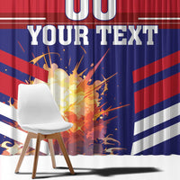 Custom Denmark Football Window Curtain Come On Danish Dynamite - Wonder Print Shop