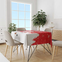 Canada Christmas Tablecloth Santa Play Hockey - Winter Forest - Wonder Print Shop