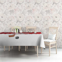 Canada Christmas Tablecloth Santa Play Hockey - Winter Forest - Wonder Print Shop