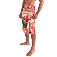 Personalized Canada Moose Lavalava Maple Leaf Christmas Lightning Art - Wonder Print Shop