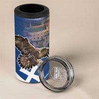 Slovakia Bojnice Castle 4 in 1 Can Cooler Tumbler Golden Eagle With Slovak Pattern - Wonder Print Shop