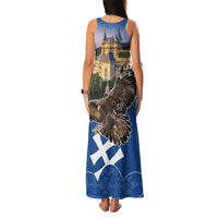 Slovakia Bojnice Castle Family Matching Tank Maxi Dress and Hawaiian Shirt Golden Eagle With Slovak Pattern - Wonder Print Shop