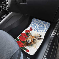 Slovakia Restoration Day 1993 Car Mats Tatra Chamois With Red Rose - Wonder Print Shop