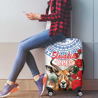 Slovakia Restoration Day 1993 Luggage Cover Tatra Chamois With Red Rose - Wonder Print Shop