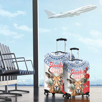 Slovakia Restoration Day 1993 Luggage Cover Tatra Chamois With Red Rose - Wonder Print Shop