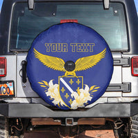 Personalized Bosnia and Herzegovina Independence Day Spare Tire Cover Golden Eagle With Lilium Bosniacum - Wonder Print Shop