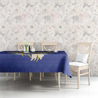 Personalized Bosnia and Herzegovina Independence Day Tablecloth Golden Eagle With Lilium Bosniacum - Wonder Print Shop