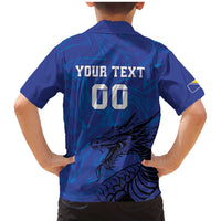Custom Bosnia and Herzegovina Football Family Matching Mermaid Dress and Hawaiian Shirt The Dragons Go Champions
