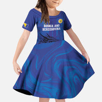 Custom Bosnia and Herzegovina Football Family Matching Mermaid Dress and Hawaiian Shirt The Dragons Go Champions