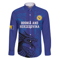 Custom Bosnia and Herzegovina Football Family Matching Summer Maxi Dress and Hawaiian Shirt The Dragons Go Champions