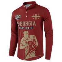 Custom Georgia Rugby Button Sweatshirt The Lelos Go Champions