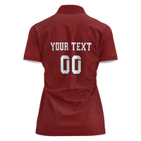 Custom Georgia Rugby Women Polo Shirt The Lelos Go Champions - Wonder Print Shop