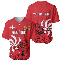 Personalized Georgia Baseball Jersey Lion Borjgali