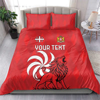 Personalized Georgia Bedding Set Lion Borjgali