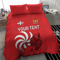 Personalized Georgia Bedding Set Lion Borjgali