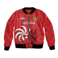 Personalized Georgia Bomber Jacket Lion Borjgali