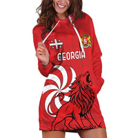 Personalized Georgia Hoodie Dress Lion Borjgali