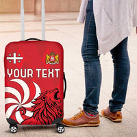 Personalized Georgia Luggage Cover Lion Borjgali