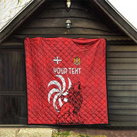 Personalized Georgia Quilt Lion Borjgali - Wonder Print Shop