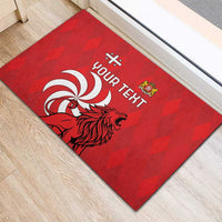 Personalized Georgia Rubber Doormat Lion Borjgali - Wonder Print Shop