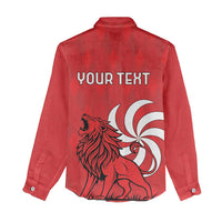 Personalized Georgia Women Casual Shirt Lion Borjgali - Wonder Print Shop