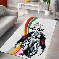 Custom Portugal Football Area Rug A Selecao das Quinas Dragon Mascot