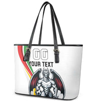 Custom Portugal Football Leather Tote Bag A Selecao das Quinas Dragon Mascot
