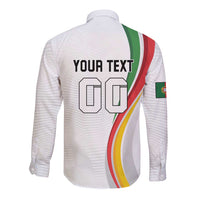 Custom Portugal Football Long Sleeve Button Shirt A Selecao das Quinas Dragon Mascot