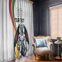 Custom Portugal Football Window Curtain A Selecao das Quinas Dragon Mascot