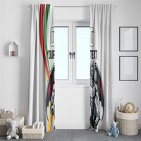 Custom Portugal Football Window Curtain A Selecao das Quinas Dragon Mascot