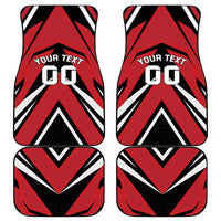 Custom Canada Hockey Car Mats Black Bear Playing Ice Hockey