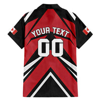 Custom Canada Hockey Hawaiian Shirt Black Bear Playing Ice Hockey